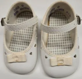 Rise -- Infant's Mary Jane Strap Shoe -- White Patent Strong Grip