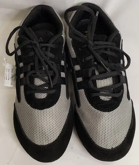 Color Pop Salsero -- Full Suede Sole Dancesneaker -- Grey/Black