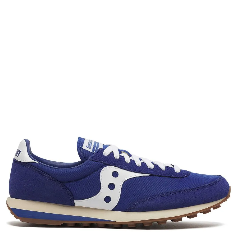 Saucony Trainer 80 in Royal/White French Soft Low Profile