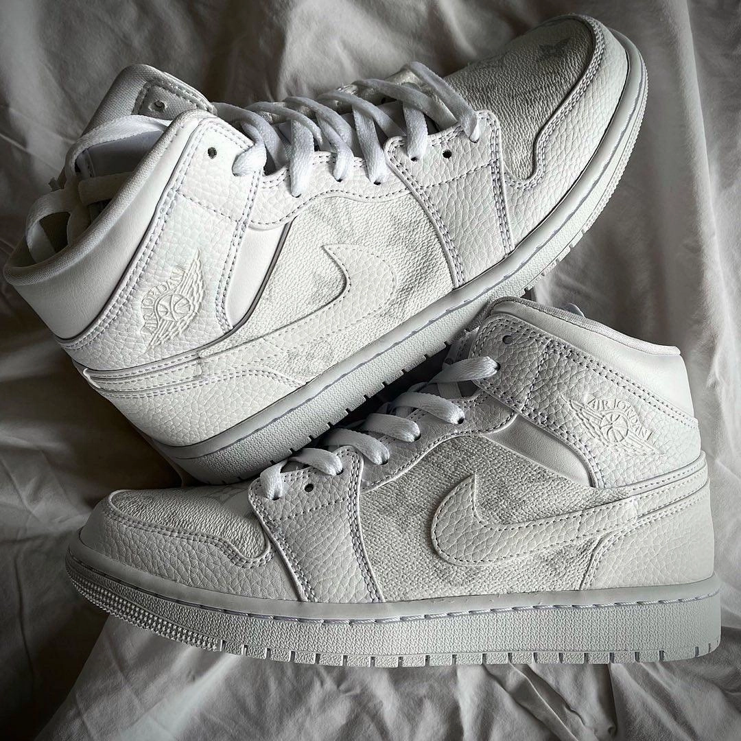 Neo Pop Wool Warm Custom White Lv Jordan 1