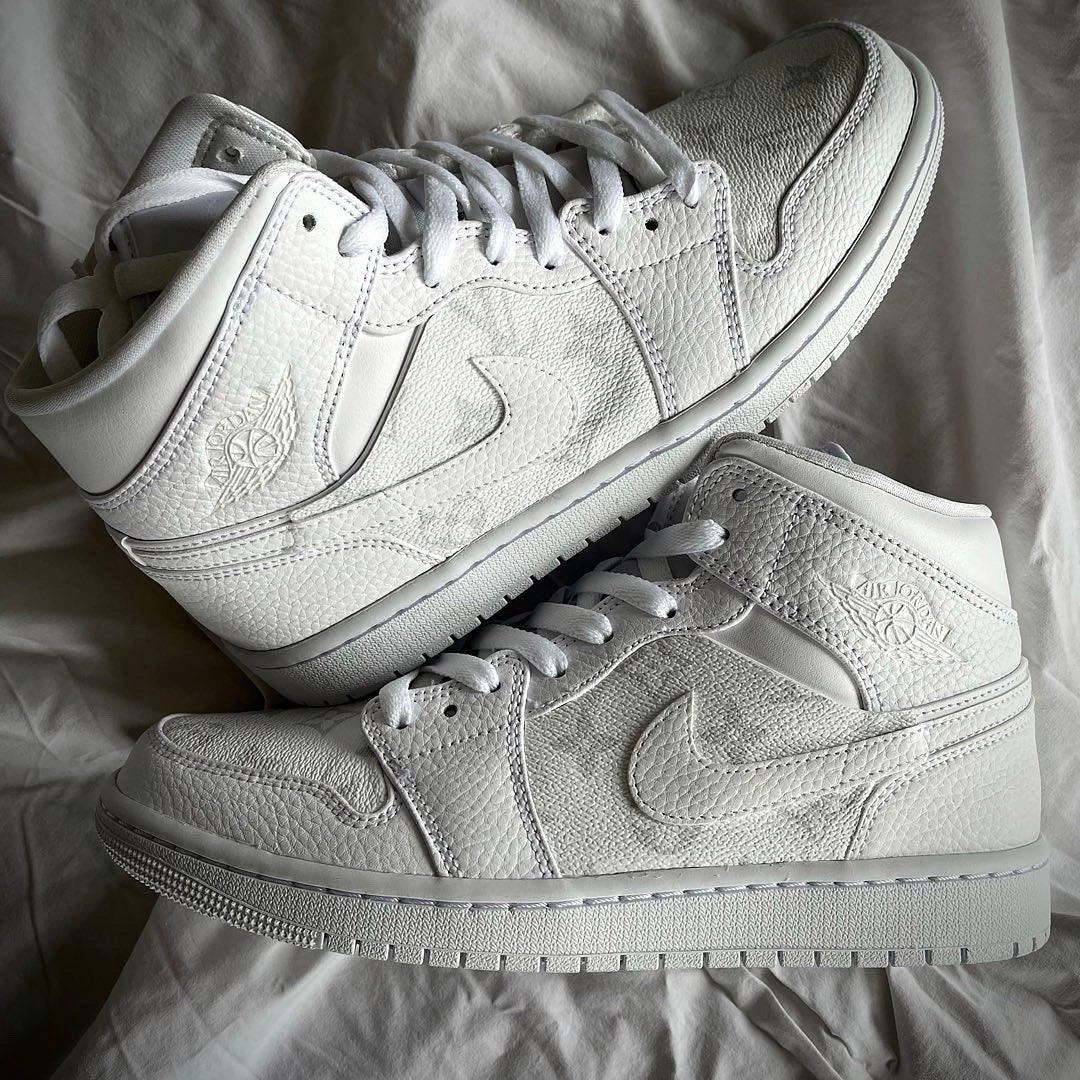 Neo Pop Wool Warm Custom White Lv Jordan 1