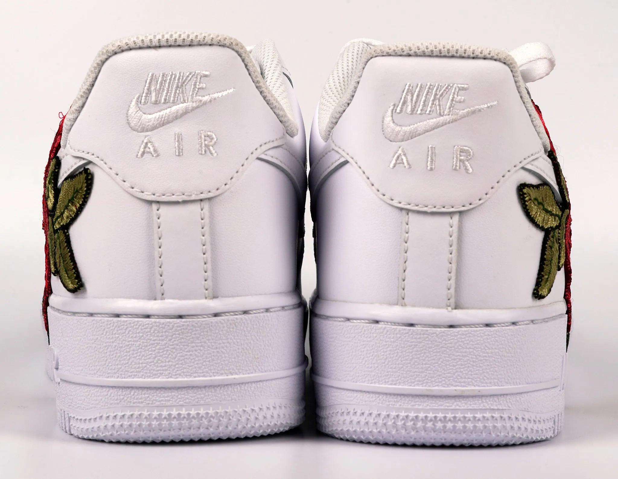 Air Force 1 Custom Red Rose Shoes Flower Floral White Mens Womens Kids All Sizes AF1 Sneakers Fast pace Synthetic Upper