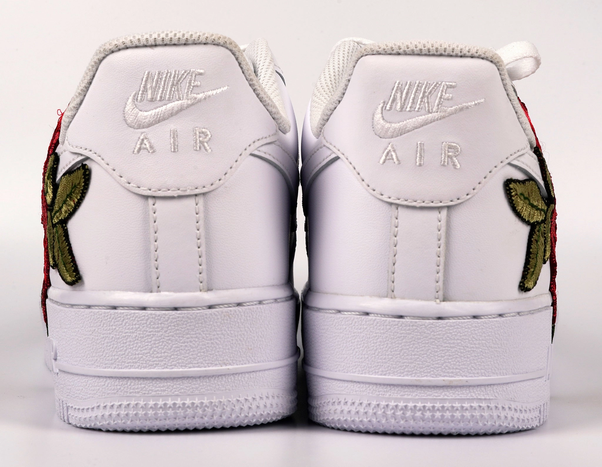 Air Force 1 Custom Red Rose Shoes Flower Floral White Mens Womens Kids All Sizes AF1 Sneakers Fast pace Synthetic Upper