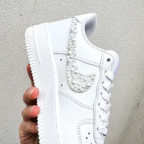 Hill Walk Nike Air Force 1 ??Wedding Swarovski Diamonds & Pearls"
