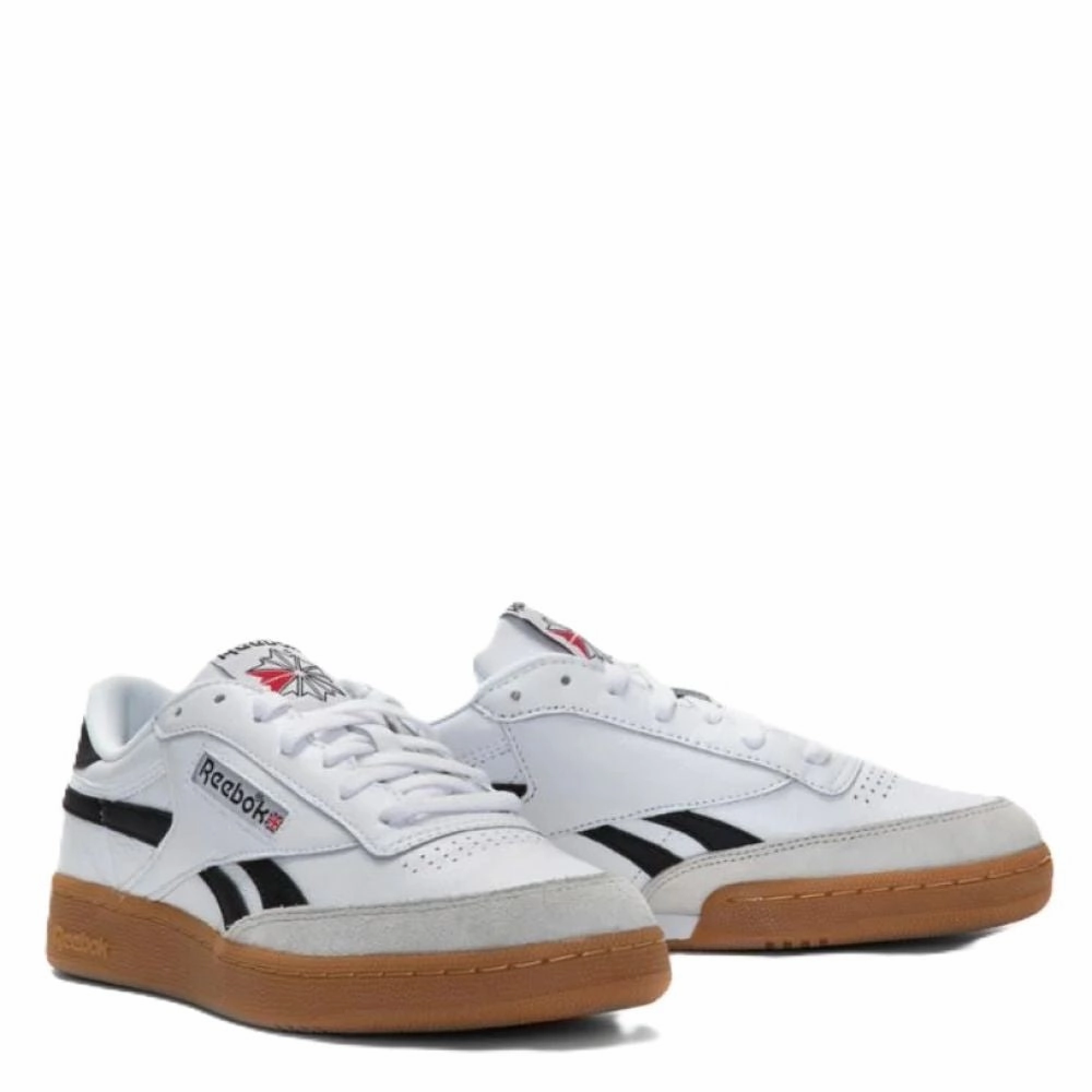 Reebok Men's Club C Revenge Vintage in White/Black/Gum Wardrobe Base Pose Ready