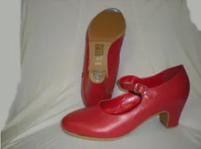 2.25" Malaga -- Flamenco Shoe -- Red Vital Step Fairy Step