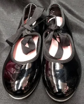 Resort Mood Lindy -- Children's Economy Tap Shoes -- Black Patent