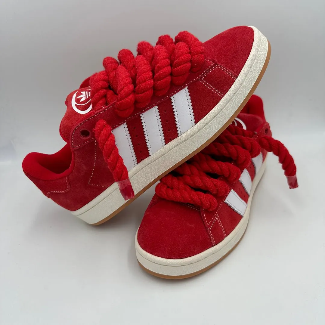 Adidas Campus 00s Red "Rope Laces" Red Comfortable Design