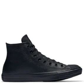 Soft Touch Converse Chuck Taylor All Star Leather High Top in Black Monochrome Comfortable Slip-Ons Summer Ease