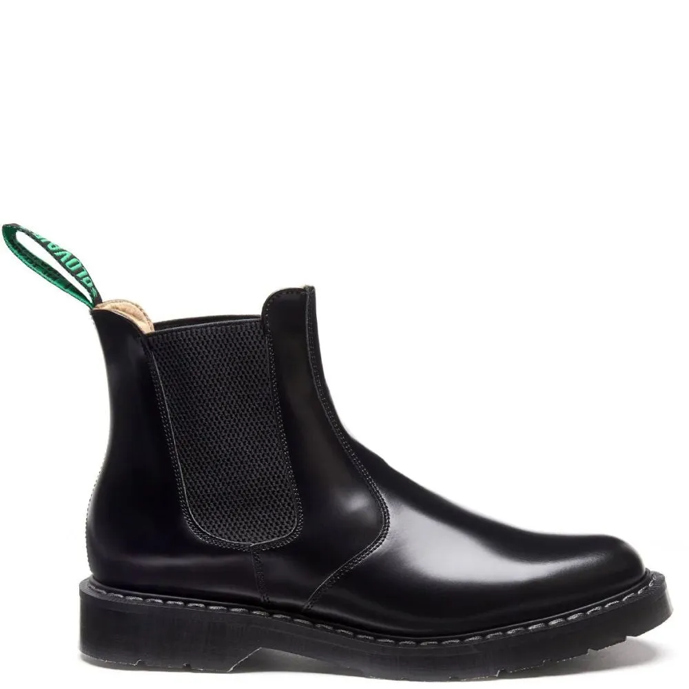 Solovair Dealer Boot in Black Hi-Shine Agile Frame Cushioned Base Tear-resistant