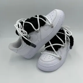 Comfort Outsole Nike Air Force 1 ??Rope Laces Black?? Triple White