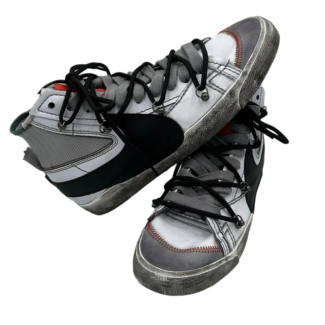 Quick Pack Low Top Nike Blazer Mid '77 Jumbo Grey ??Over Laces Black??