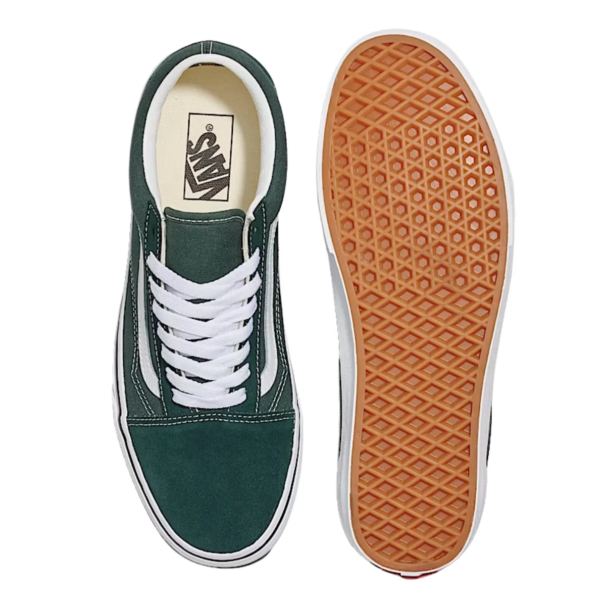 Vans Men's Old Skool in Scarab Green Comfort Wedge