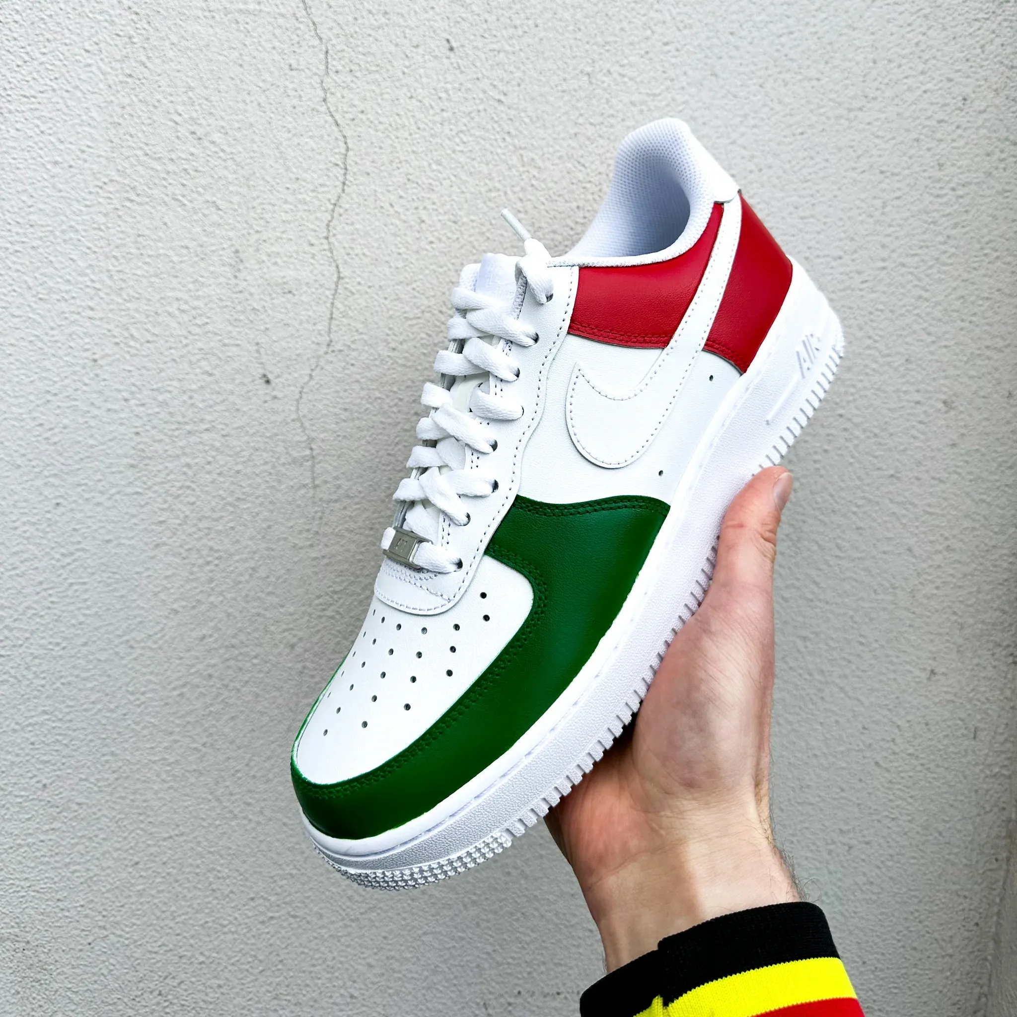 Nike Air Force 1 "Italian Flag" Comfortable Design
