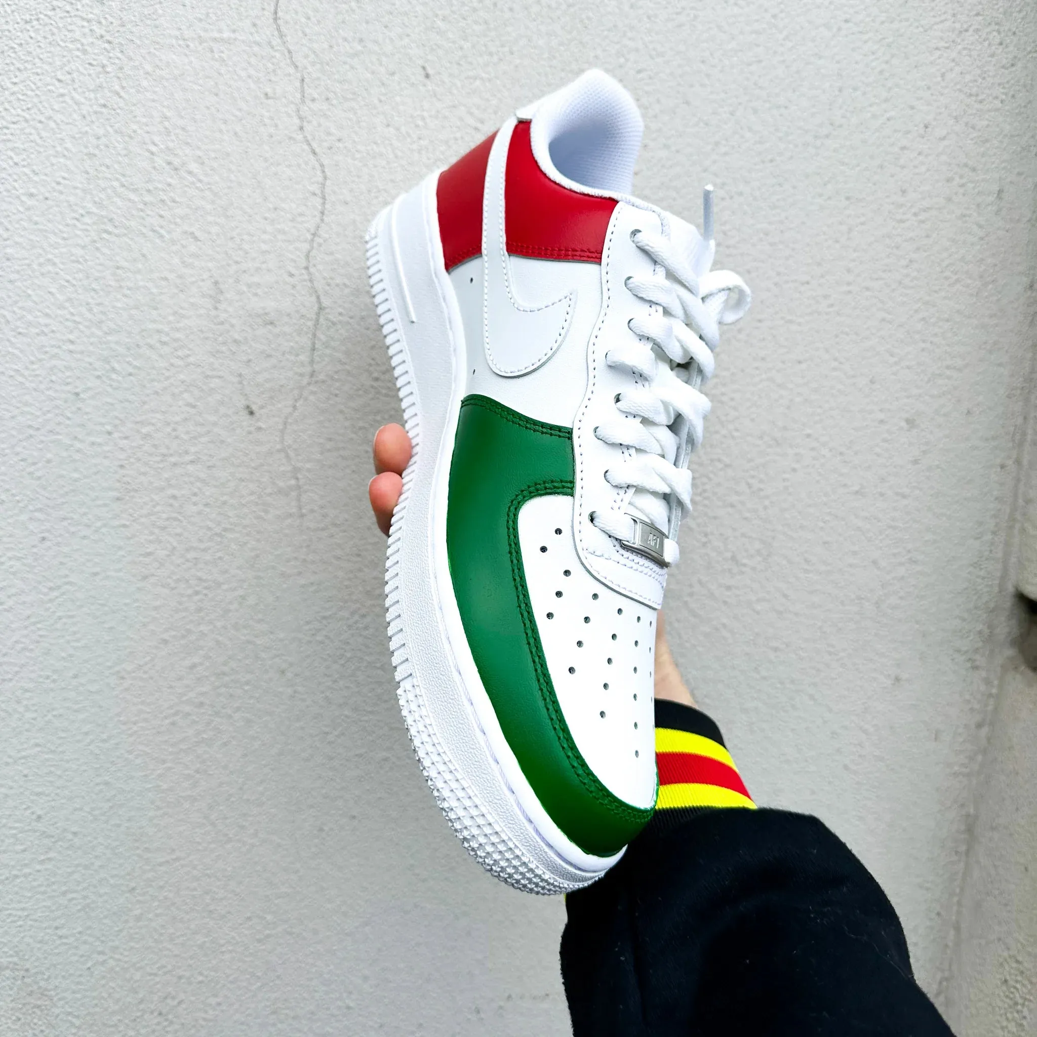 Party Mood Comfortable Wear Nike Air Force 1 "Italian Flag"