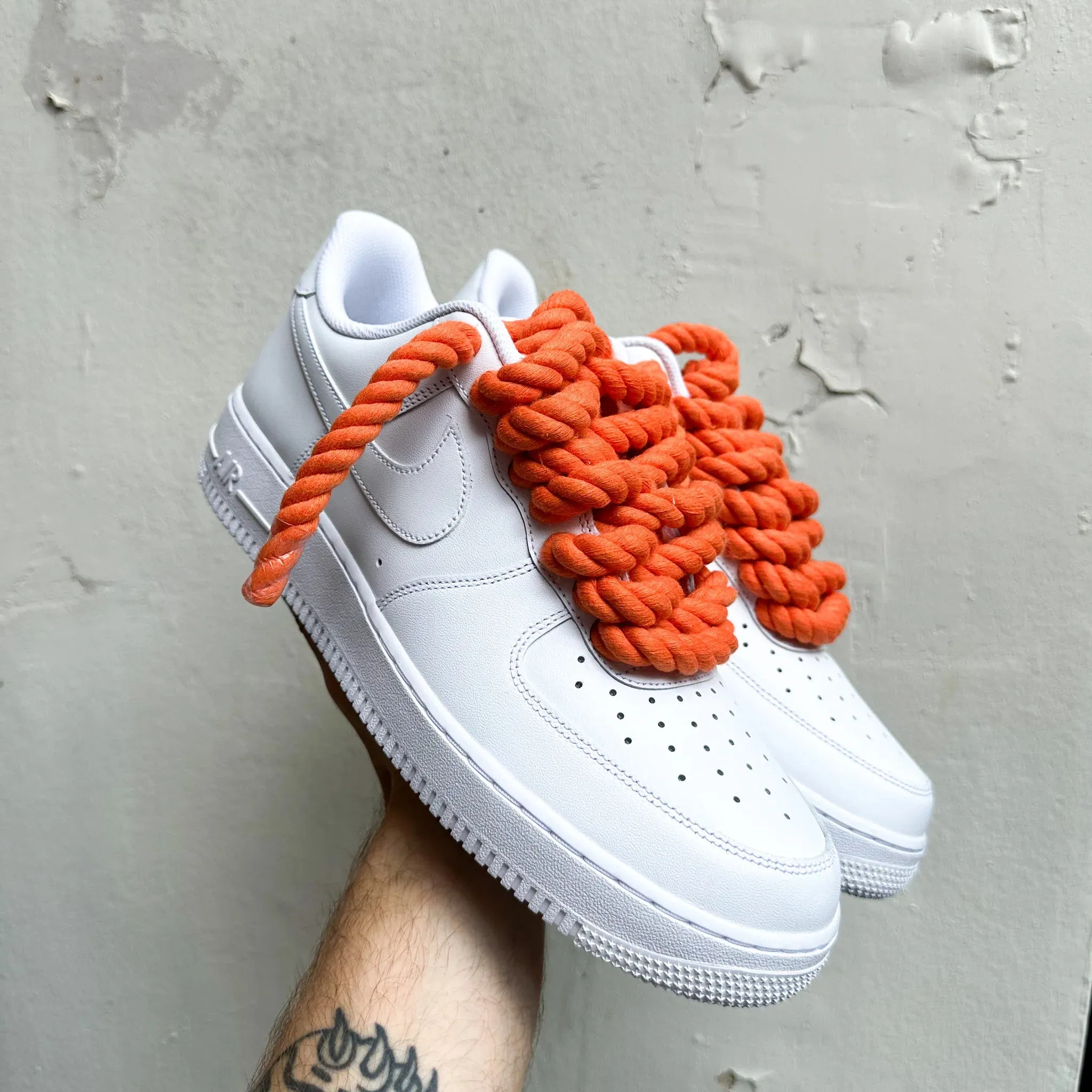 Nike Air Force 1 ??Rope Laces Orange" Flexible