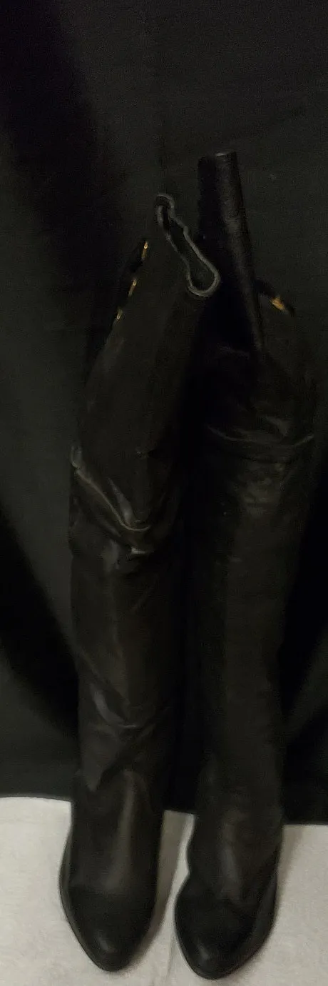 Travel Fit Classic Line Milagros -- Women's Thigh High Flat Heel Boots -- Black