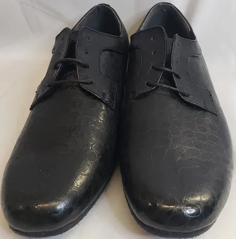 Lightweight Design Wide Path Jose -- Men's Standard Snake Print Tie - Black