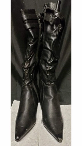 2" Gracen -- Women's Dress Buckle Boot -- Black Gloss Cover Trendy Style
