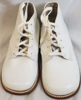 Elijah IIII -- Infant's Hi-Top Walking Shoes -- White Slim Line