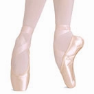 Knitted Warm Cold Safe European Balance -- Pointe Shoe -- Pink Satin