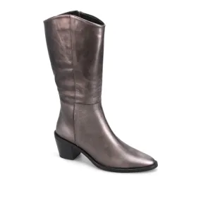 Beach Fun Synthetic Upper Bueno Women's Vanessa Mid Boot in Pewter Metallic