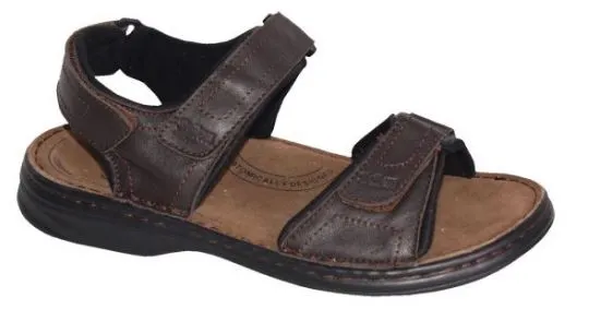 Tahiti 3 Way Velcro Sandal By Slatters Soft Insole Chill Walk