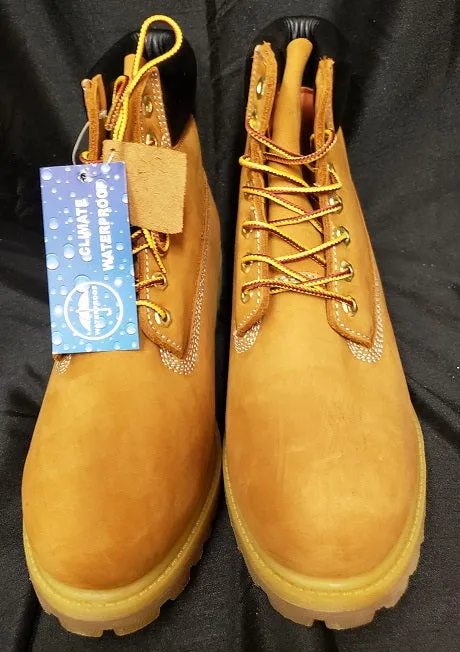 Ramsay -- Men's 6" Insulated Waterproof Work Boot -- Wheat Nubuck All-Weather Design.