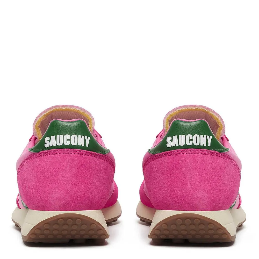 Saucony Women's Trainer 80 in Pink/Forest Green Core Multi Purpose