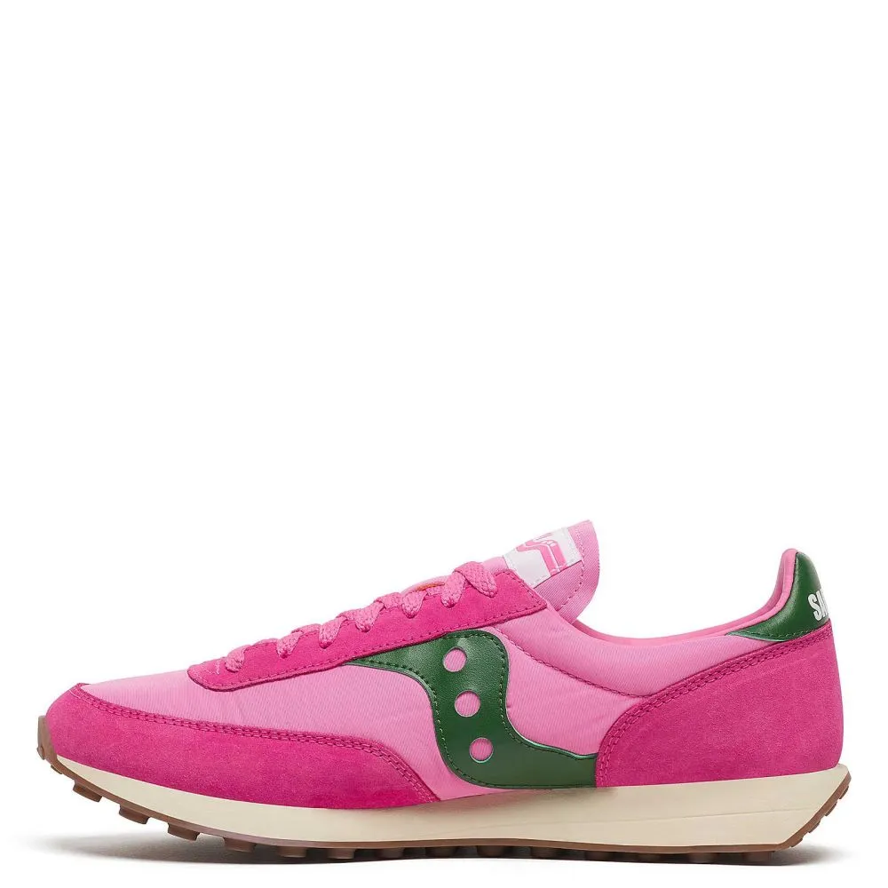 Saucony Women's Trainer 80 in Pink/Forest Quick Flex Lift Up