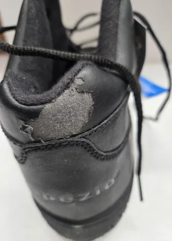 Horace -- Split Sole Tap Sneaker -- Black Zip Fast Memory Foam