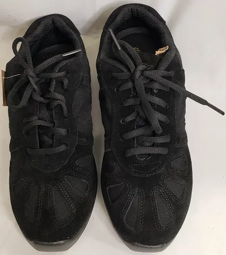 Flexible Design Logan -- Sueded Split Sole Dancesneaker -- Black