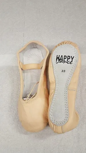 Snow Grip Juliana -- Leather Full Sole Ballet -- Salmon Pink