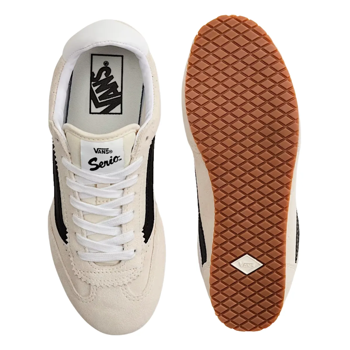 Vans Women's Super Lowpro in Marshmallow White Flexibility Feature