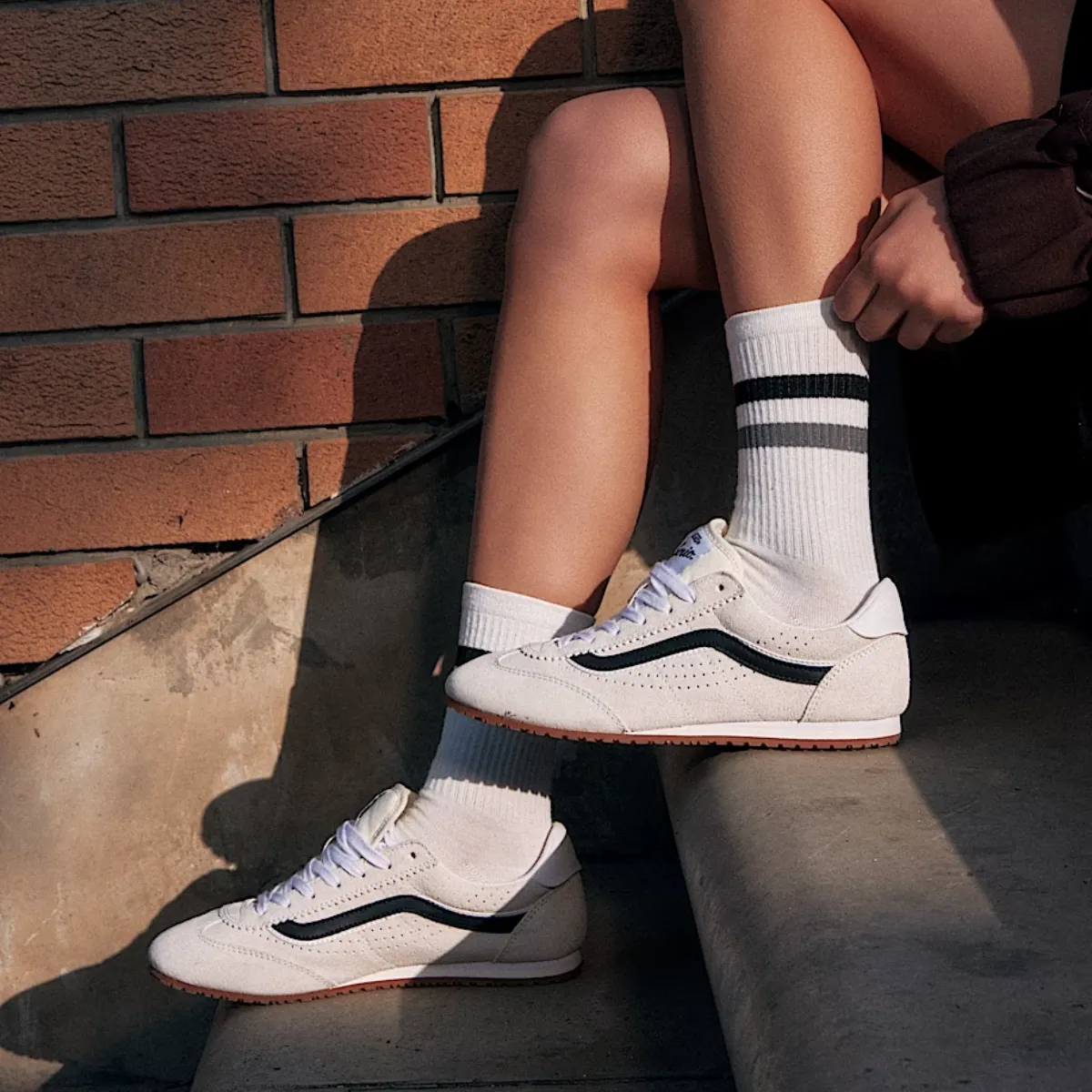Vans Women's Super Lowpro in Marshmallow White Court Fast