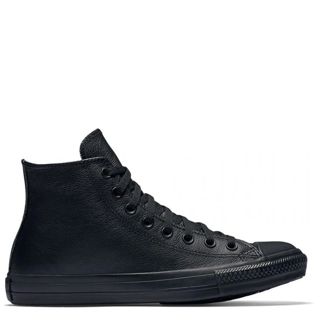Timeless Design Converse Chuck Taylor All Star Leather High Top in Black Monochrome Effortless Feel