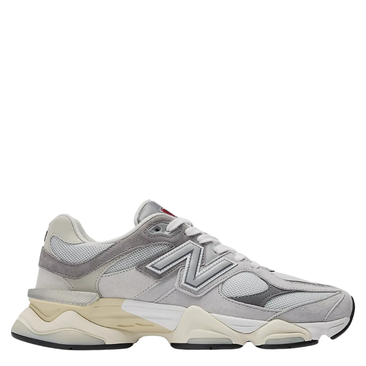 Foot Flex New Balance 9060 in Rain Cloud with Castlerock and White Sandal Collections