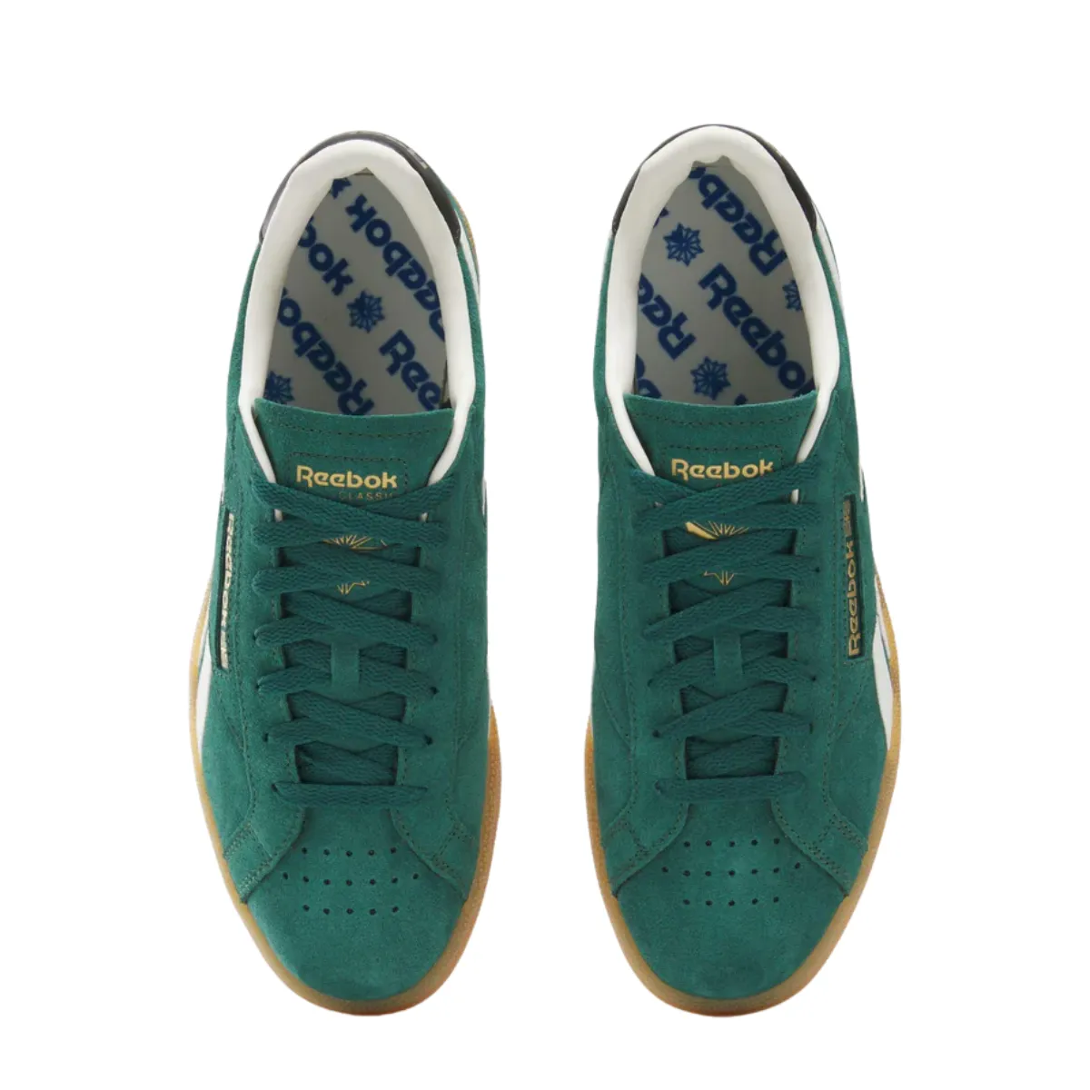 Stride Easy Rubber Outsole Reebok Men's Club C Grounds UK in Collegiate Green/Black/Gum