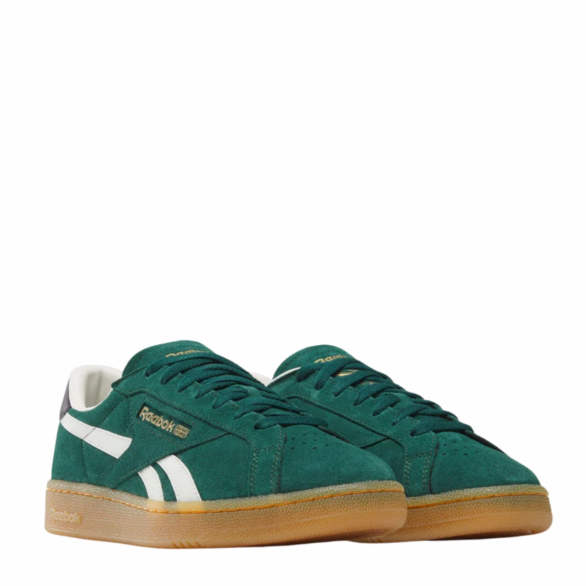 Happy Move Reebok Men's Club C Grounds UK in Collegiate Green/Black/Gum
