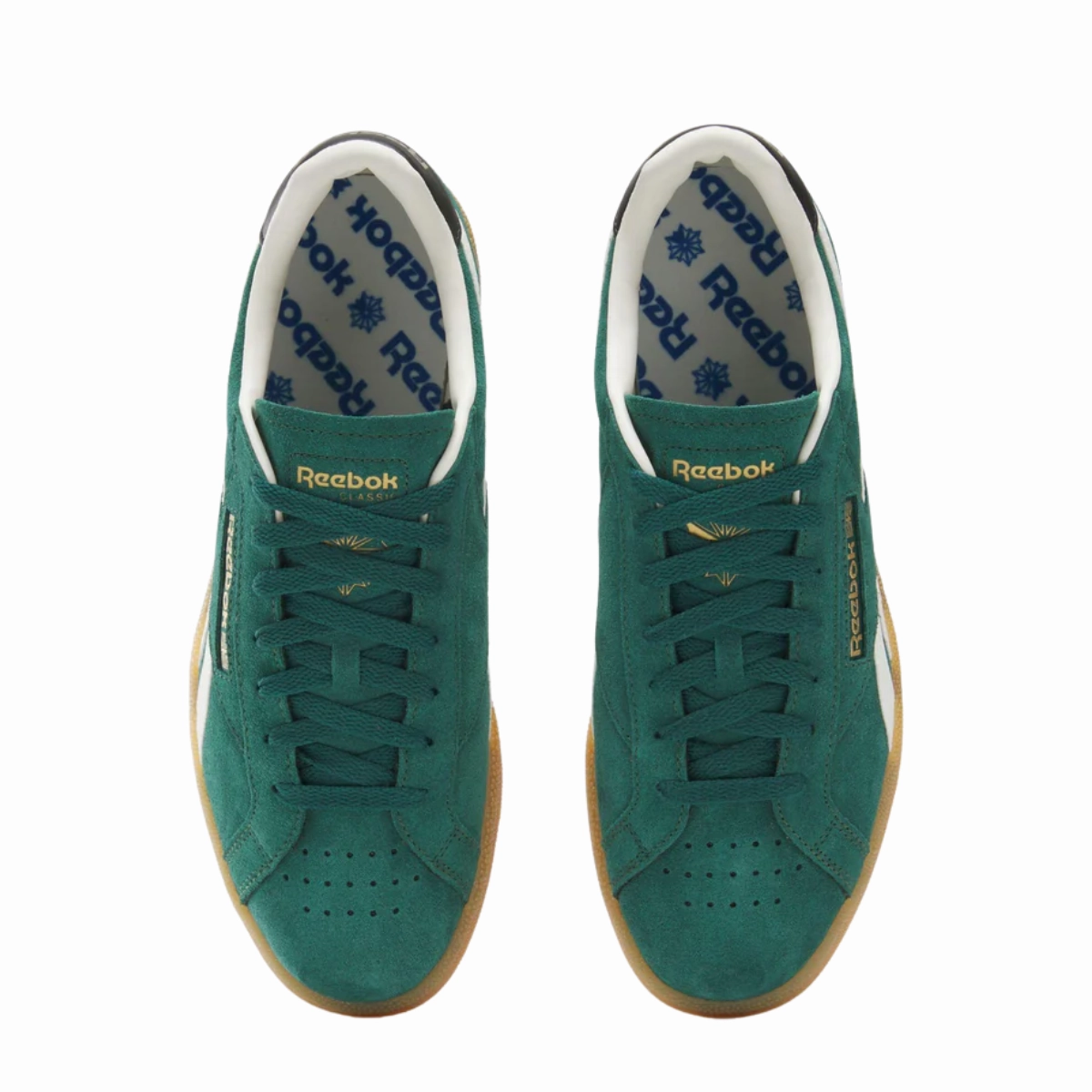 Stride Easy Rubber Outsole Reebok Men's Club C Grounds UK in Collegiate Green/Black/Gum