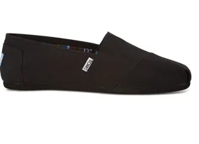 TOMS MENS CLASSIC BLACK ON BLACK CANVAS Wet Land Power Base