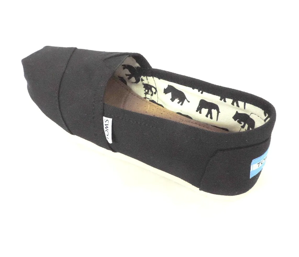 Toms women's Classics Canvas Black Retro Core Fire Red