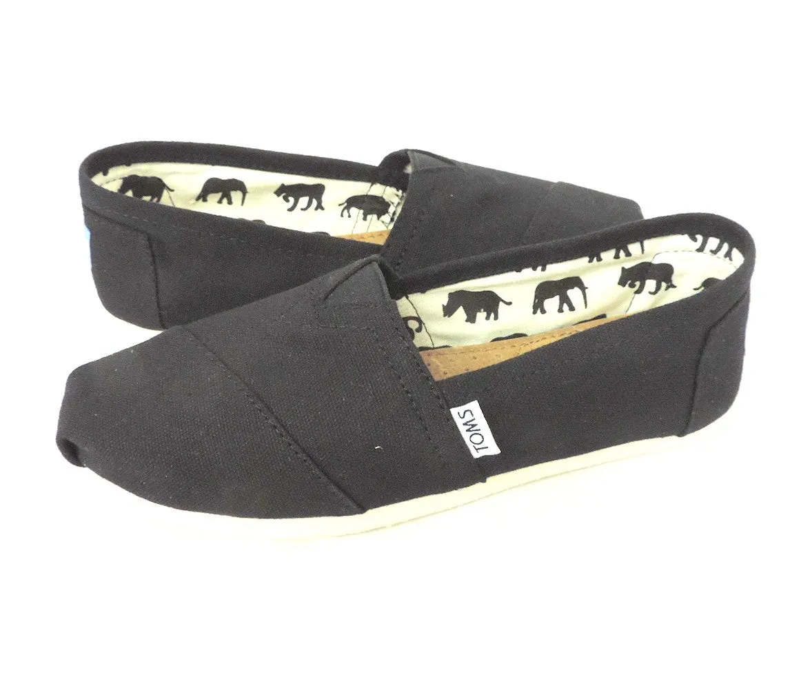 Toms women's Classics Canvas Black Virtual Step