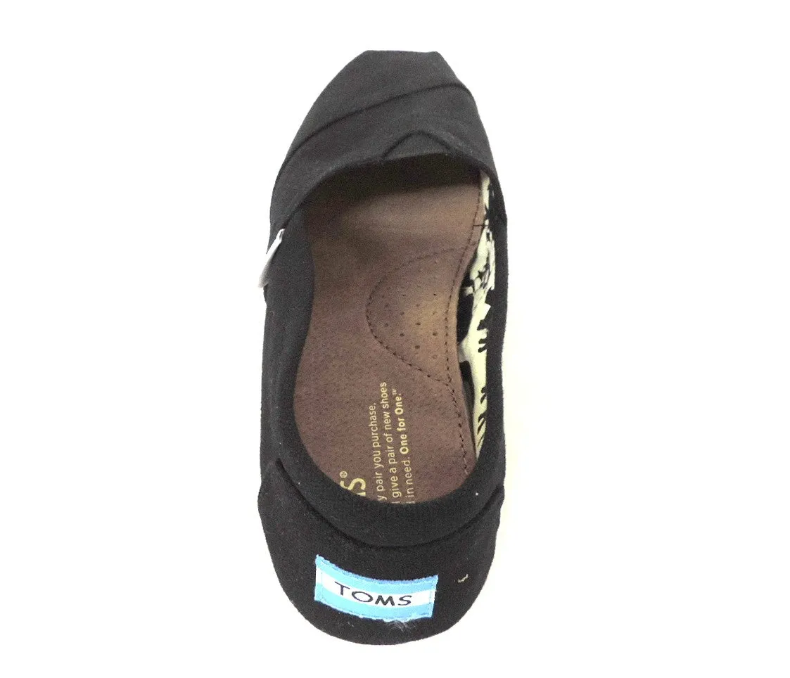 Toms women's Classics Canvas Black Flexible Design