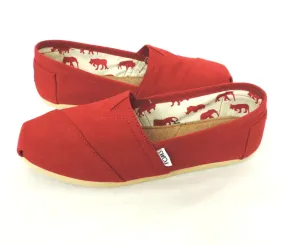 Stud Cool Toms women's- Red Canvas Classics