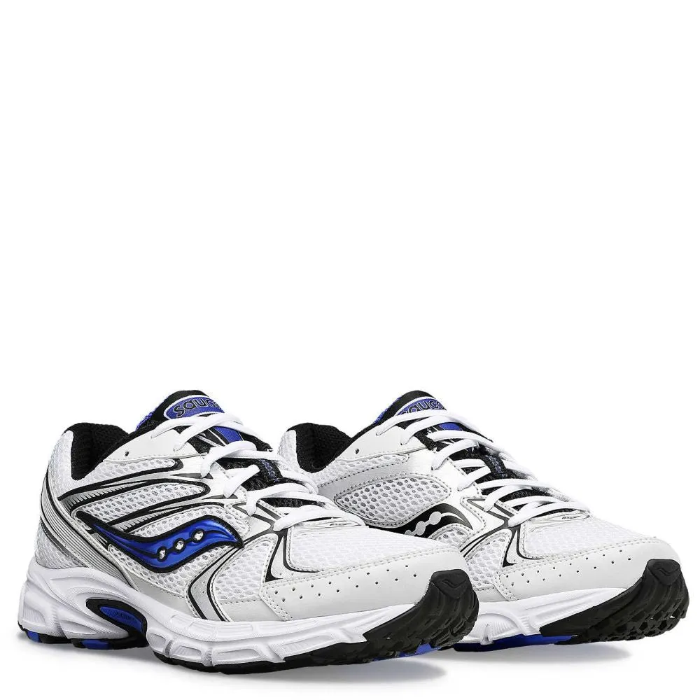 Saucony Ride Millennium in White/Royal Anti Slip