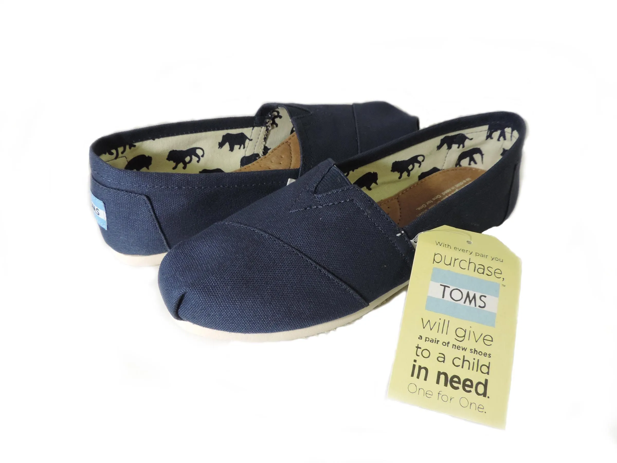 Comfort Cushion design Toms Women's Classic Navy Canvas