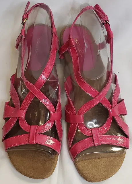 Sandal Organization 1.5" LaFayette -- Women's Wedge Sling Sandal -- Pink Patent