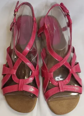 Sandal Organization 1.5" LaFayette -- Women's Wedge Sling Sandal -- Pink Patent