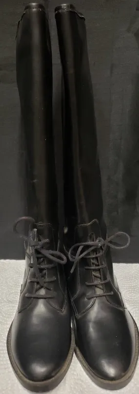 Detail Shade Rider -- Women's Leather Rider Boot -- Black